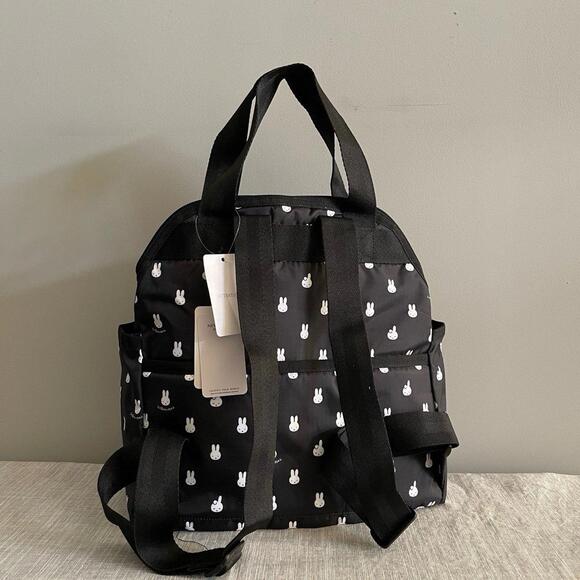 Lesportsac Black Miffy Double Trouble Backpack NWT main image 6
